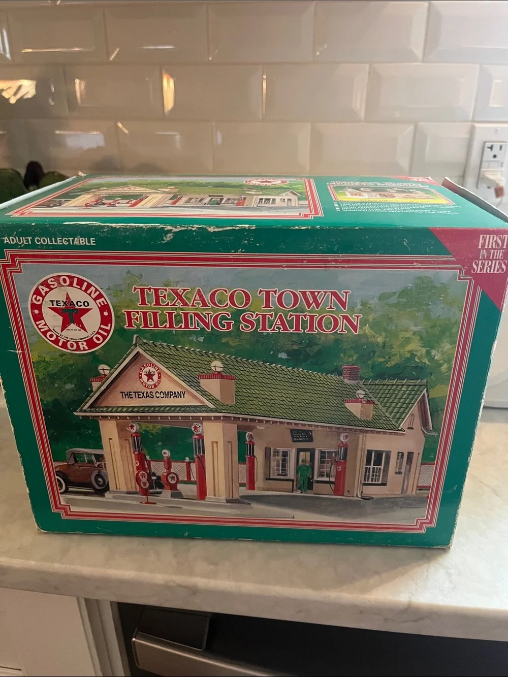 Texaco Town Filling Station Collectible. First in the series.  1834 Denver style